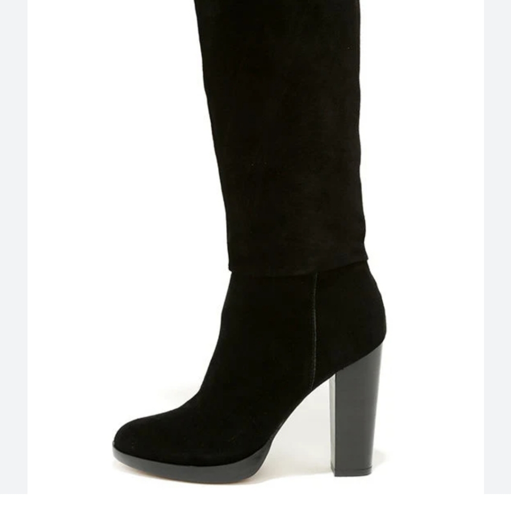 Nwot Report Signature Stacked Suede Boot Size 6 - image 8